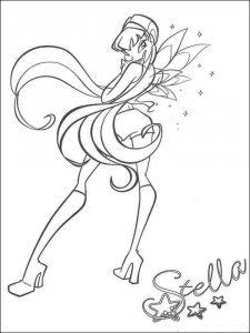 Stella WINX coloring page 23 - Free printable