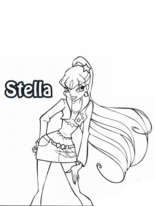 Stella WINX coloring page 24 - Free printable