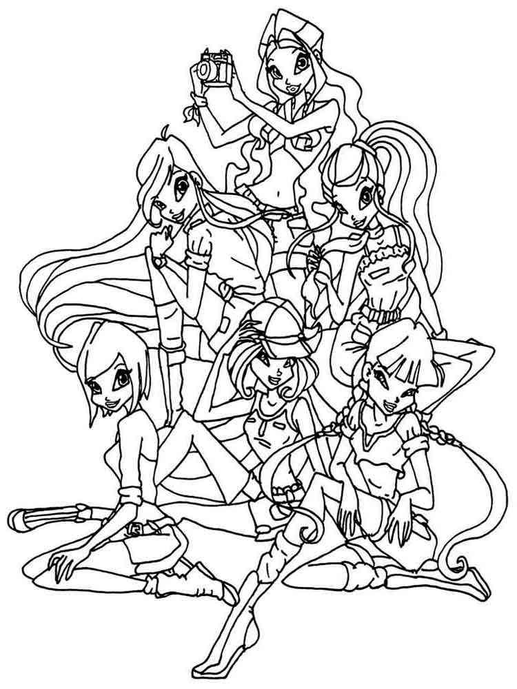 Winx Club Coloring Pages Download Print 20 Online