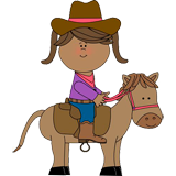 Cowgirl and Horses coloring pages