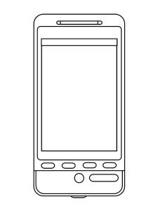 Cell Phone coloring page 16 - Free printable