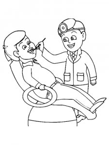 Dentist coloring page 15 - Free printable