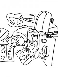 Dentist coloring page 9 - Free printable