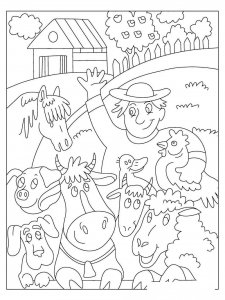 Farm coloring page 33 - Free printable