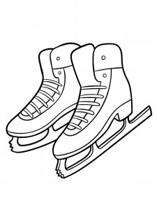 Ice Skates coloring page 16 - Free printable