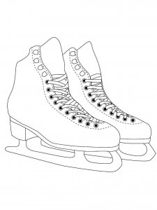 Ice Skates coloring page 18 - Free printable