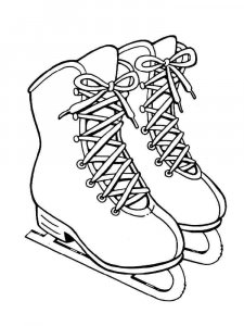 Ice Skates coloring page 3 - Free printable