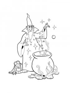 Magician coloring page 1 - Free printable