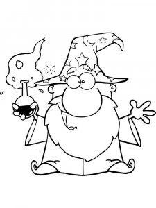 Magician coloring page 17 - Free printable
