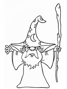 Magician coloring page 18 - Free printable