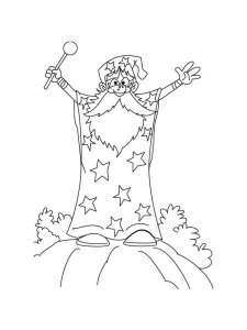 Magician coloring page 2 - Free printable
