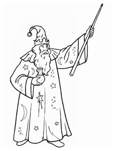 Magician coloring page 22 - Free printable