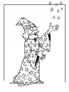 Magician coloring page 23 - Free printable