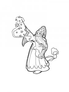 Magician coloring page 3 - Free printable