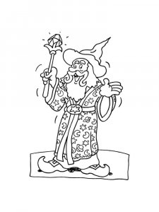 Magician coloring page 4 - Free printable