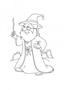 Magician coloring page 7 - Free printable