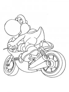 Mario Kart coloring page 11 - Free printable