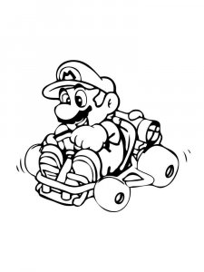 Mario Kart coloring page 4 - Free printable