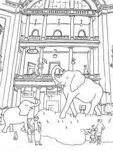 Museum coloring page 11 - Free printable