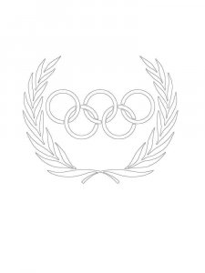Olympic rings coloring page 5 - Free printable