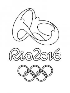 Olympic rings coloring page 9 - Free printable