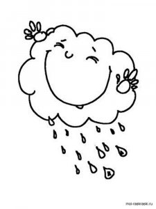 Rainy day coloring page 15 - Free printable