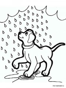 Rainy day coloring page 19 - Free printable