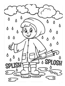 Rainy day coloring page 28 - Free printable