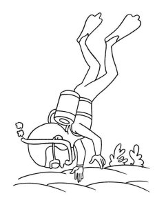 Scuba Diving coloring page 15 - Free printable