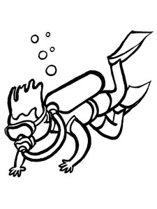 Scuba Diving coloring page 17 - Free printable
