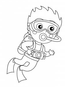 Scuba Diving coloring page 20 - Free printable