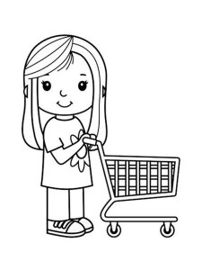 Shopping coloring page 19 - Free printable
