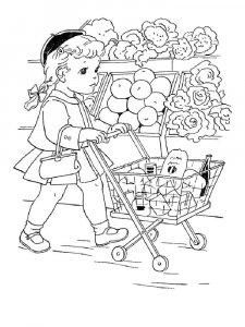Shopping coloring page 7 - Free printable