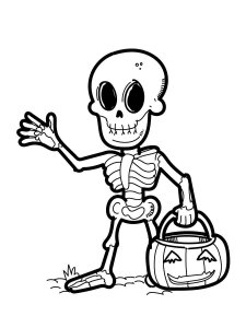 Skeleton coloring page 23 - Free printable