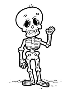 Skeleton coloring page 25 - Free printable