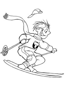 Skiing coloring page 26 - Free printable