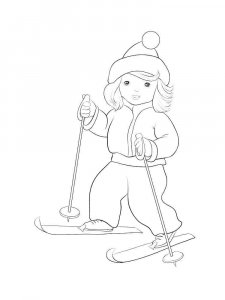 Skiing coloring page 39 - Free printable
