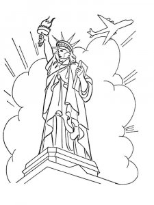 Statue of Liberty coloring page 23 - Free printable