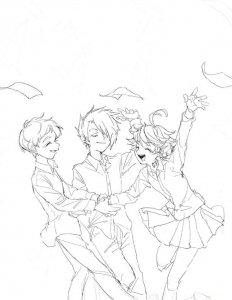 The Promised Neverland coloring page 3 - Free printable