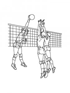 Volleyball coloring page 13 - Free printable