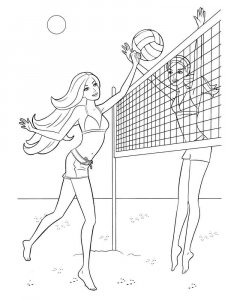 Volleyball coloring page 14 - Free printable