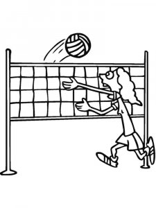 Volleyball coloring page 16 - Free printable