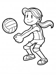 Volleyball coloring page 21 - Free printable