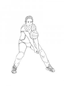 Volleyball coloring page 8 - Free printable