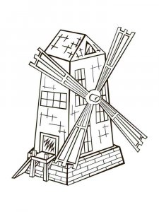 Windmill coloring page 13 - Free printable