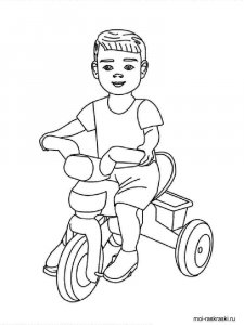 Bicycle coloring page 12 - Free printable