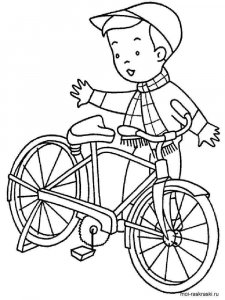 Bicycle coloring page 14 - Free printable