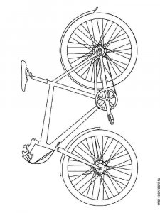 Bicycle coloring page 2 - Free printable