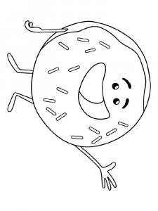 Donut coloring page 11 - Free printable
