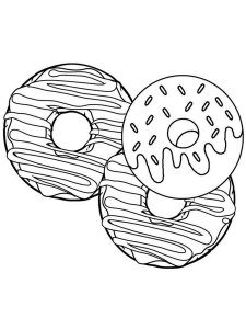 Donut coloring page 17 - Free printable